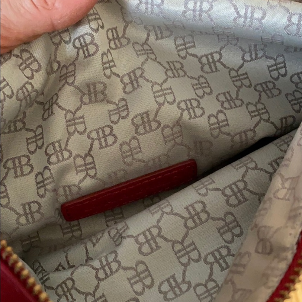 Banana Republic Red Leather Folded Clutch NWOT - Picture 3 of 5